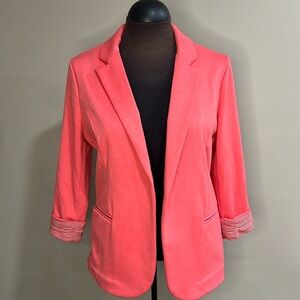 Skies Are Blue Coral Pink Blazer Size small